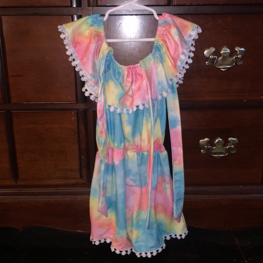 Girls Rainbow Romper